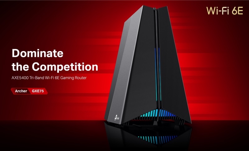 TP-Link представила футуристический роутер Archer GXE75 в форме призмы — три диапазона, Wi-Fi 6E и оптимизация для игр