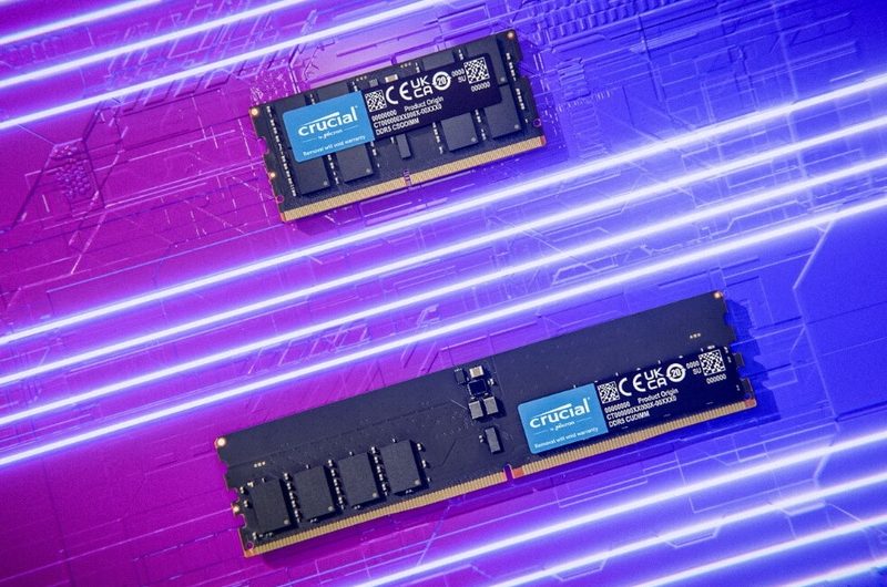 Crucial представила модули памяти DDR5 CUDIMM и CSODIMM со скоростью 6400 МТ/с