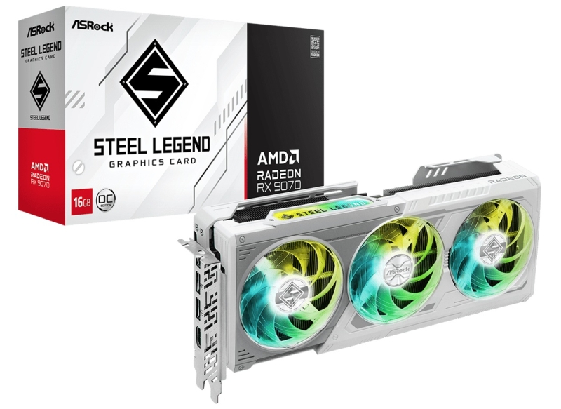 ASRock представила Radeon RX 9070 XT и RX 9070 в версиях Taichi, Steel Legend и Challenger — до 3100 МГц из коробки