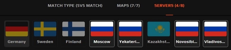 На киберспортивной платформе Faceit появились серверы CS2 в Новосибирске и Владивостоке