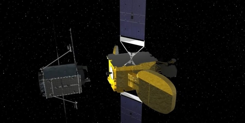 Космический аппарат MEV-1 впервые в истории отстыковался от спутника, которому 5 лет продлевал жизнь