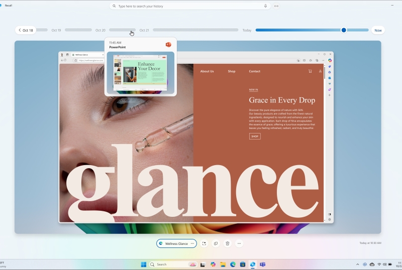 Microsoft наконец запустила для всех ИИ-функцию Recall, которая делает скриншоты всех действий пользователя на ПК