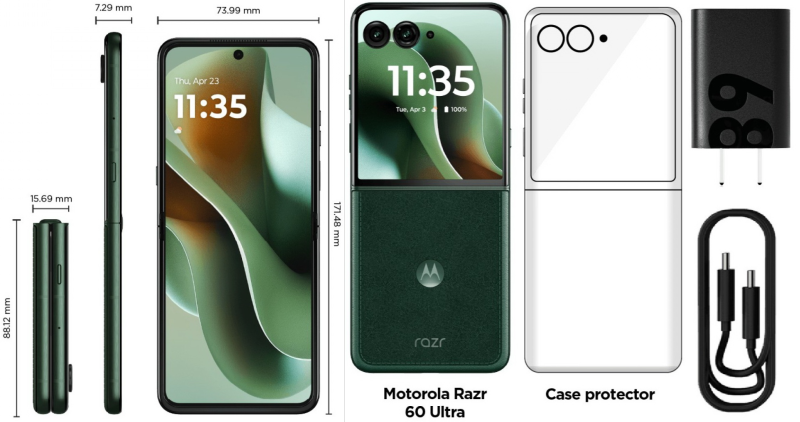 Motorola представила флагманскую раскладушку Razr 60 Ultra и версию подешевле Razr 60 — обе с защитой пыли