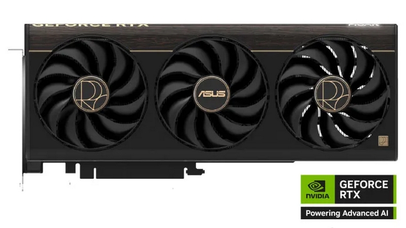 Asus представила видеокарты ProArt GeForce RTX 5080 с отделкой под дерево, USB-C и слотом M.2