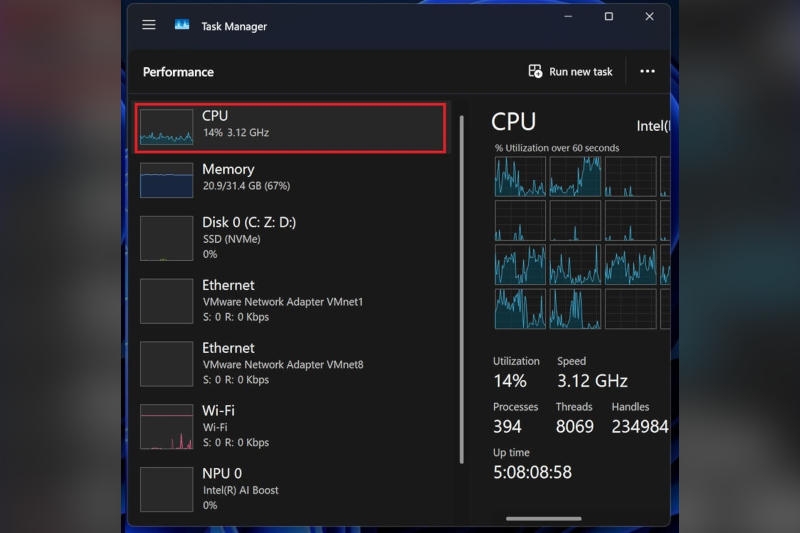 Диспетчер задач Windows 11 24H2 начнёт правильно показывать загрузку процессора