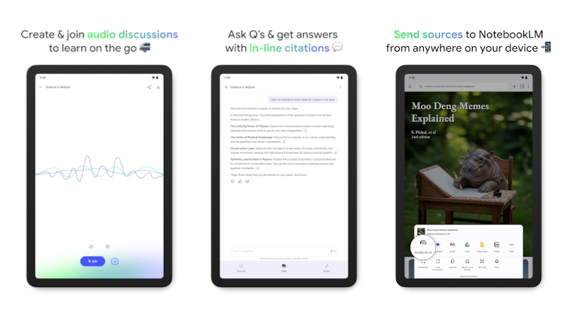 Google совсем скоро представит мобильные приложения ИИ-блокнота NotebookLM с офлайн-режимом