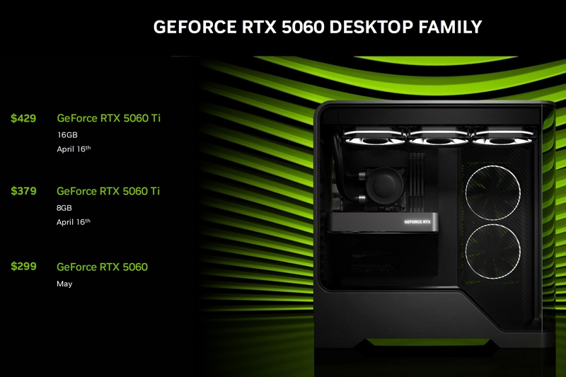 Nvidia начала продажи GeForce RTX 5060 — самого доступного Blackwell для 100+ FPS в разрешении Full HD