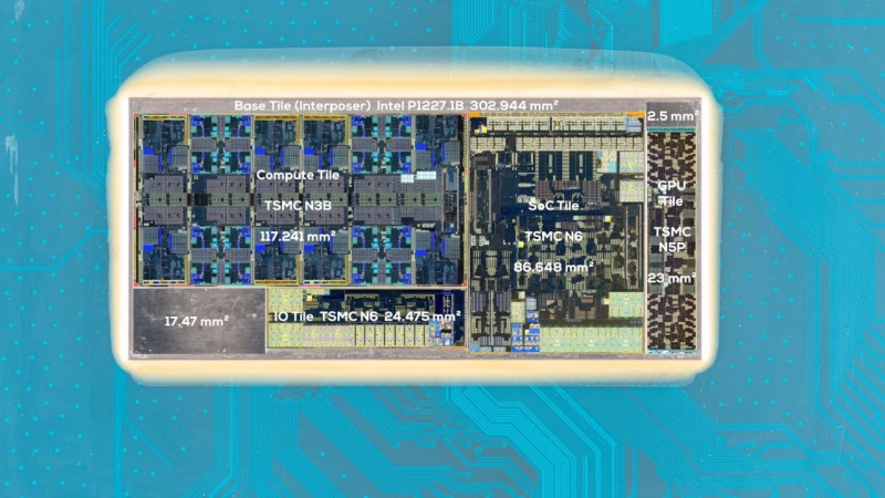 Опубликованы детальные изображения каждого кристалла процессоров Intel Arrow Lake-S