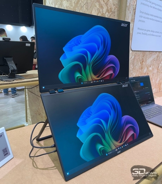 Репортаж со стенда Acer на выставке Computex 2025: ноутбуки, мониторы и видеокарты