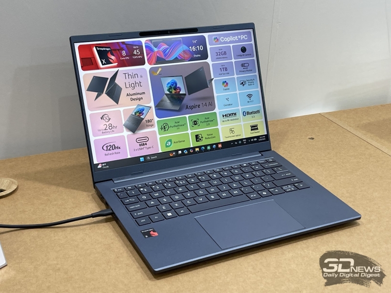 Репортаж со стенда Acer на выставке Computex 2025: ноутбуки, мониторы и видеокарты