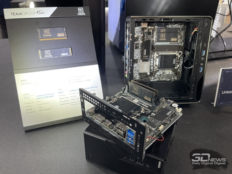 Репортаж со стенда TeamGroup на выставке Computex 2025: модули памяти и SSD для ИИ, гейминга и творчества