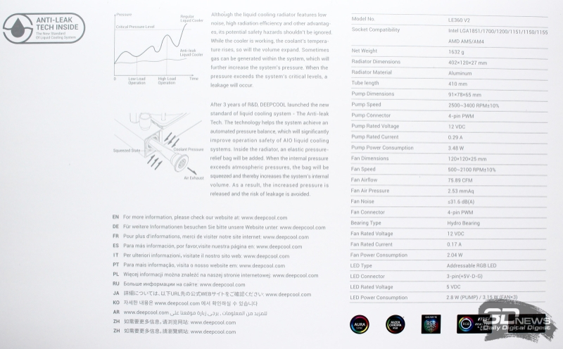 Система жидкостного охлаждения DeepCool LE360 V2: удешевление без потерь?
