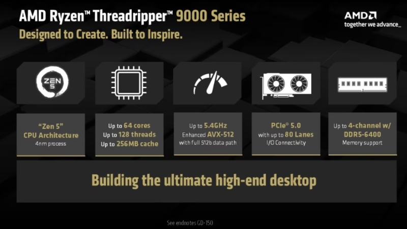 «Народные» Ryzen Threadripper 9000 с четырёхканальной памятью и числом ядер до 64 поступят в продажу 31 июля