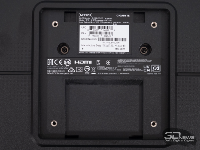 Обзор игрового QD-OLED 4K-монитора Gigabyte MO32U: снова в яблочко