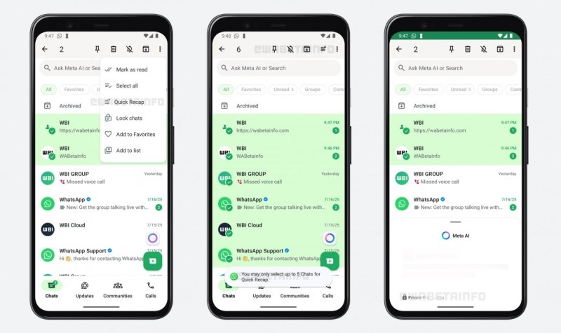 WhatsApp научится генерировать сводки пропущенных сообщений из нескольких чатов одновременно