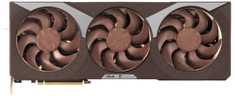 Asus представила видеокарту GeForce RTX 5080 Noctua Edition с огромным и тихим кулером в фирменных цветах Noctua
