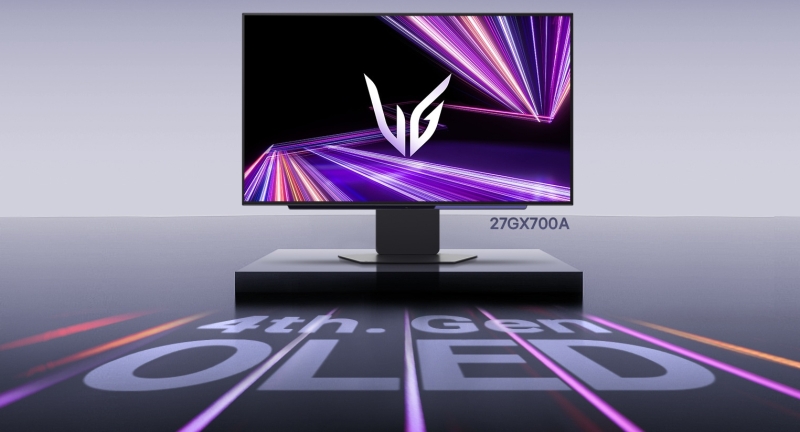 LG выпустила первый игровой монитор на матрице WOLED четвёртого поколения — 27-дюймовый UltraGear OLED 27GX700A