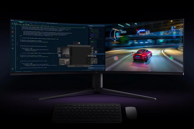 TCL 57R94: один огромный 57″ монитор вместо двух 4K-дисплеев для игр, работы и развлечений