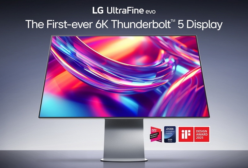 LG выпустила монитор UltraFine evo 6K с Thunderbolt 5 для профессионалов — в 2,5 раза дешевле аналога от Apple