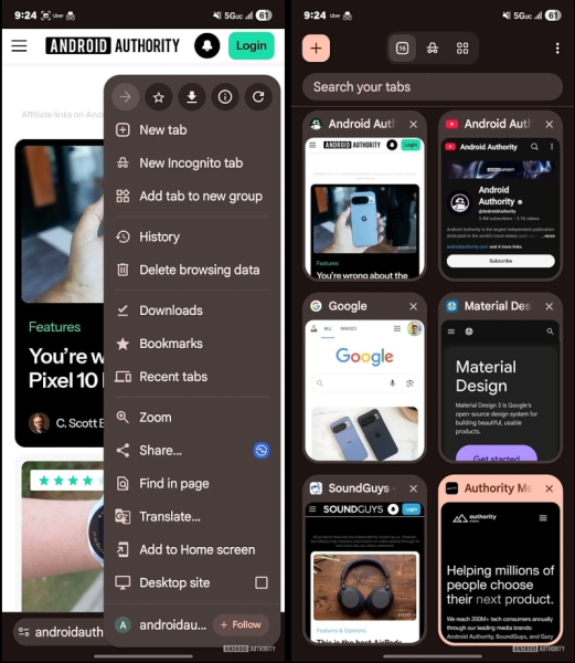 Мобильный Google Chrome получил новый пользовательский интерфейс в стиле Material 3 Expressive