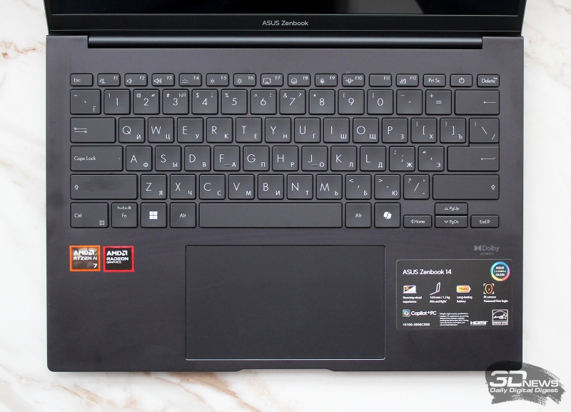 Обзор ASUS Zenbook 14 (UM3406K): ультрабук эры искусственного интеллекта