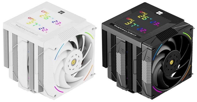 Thermalright выпустила кулер Phantom Spirit 120 Digital с цифровым дисплеем и поддержкой процессоров с TDP до 275 Вт