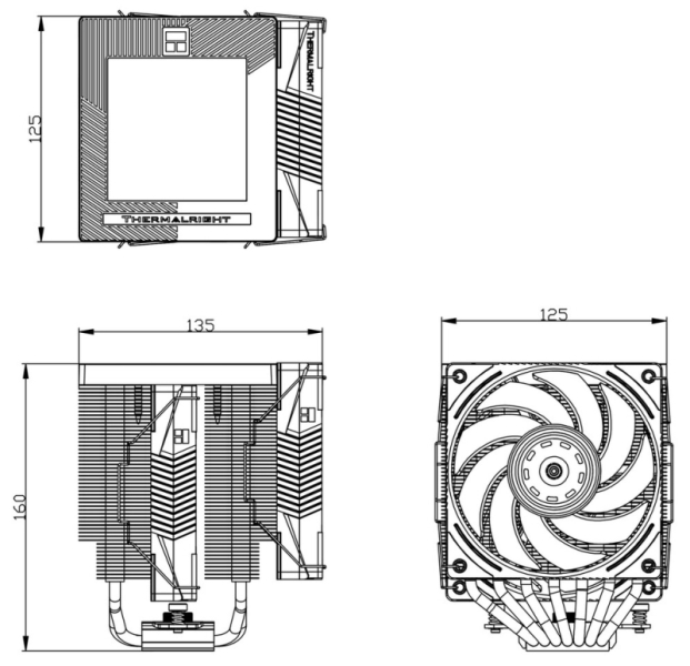 Thermalright выпустила кулер Phantom Spirit 120 Digital с цифровым дисплеем и поддержкой процессоров с TDP до 275 Вт