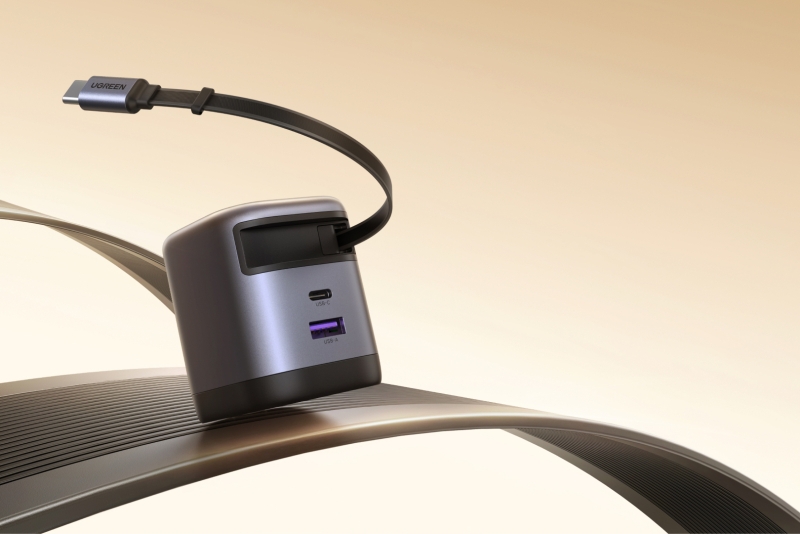 UGREEN выпустила в России аксессуары Nexode Retractable с выдвижными кабелями: мощная зарядка без лишних проводов