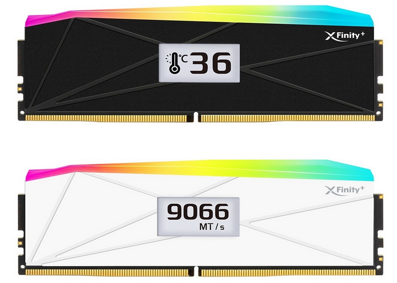 V-Color представила модули памяти XFinity+ DDR5 с встроенным OLED-экраном