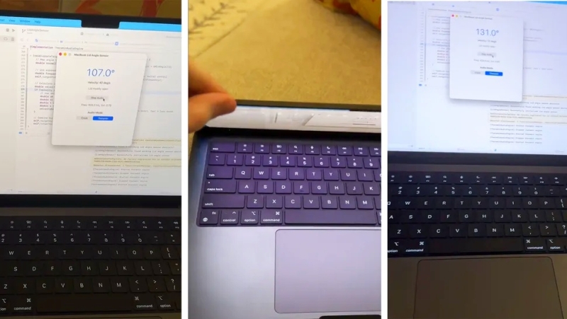В MacBook нашёлся датчик угла наклона крышки — на нём создали симулятор скрипящей двери