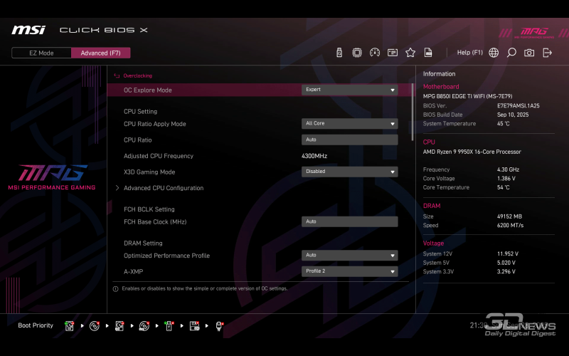 Обзор материнской платы MSI MPG B850I Edge Ti WiFi: не называй меня малышкой