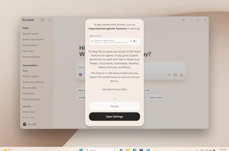 Windows 11 получит голосовое управление, будет следить за происходящим на экране и выполнять поручения пользователя