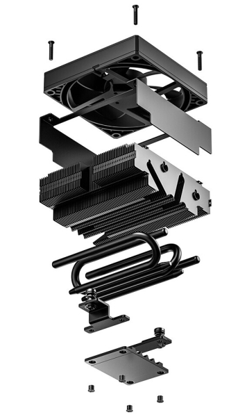 ID-Cooling представила башенный кулер Frozn A410 TD с дисплеем и низкопрофильный IS-53-XT