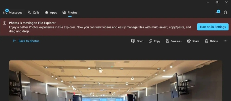 Microsoft лишила «Связь с телефоном» функции просмотра фотографий со смартфона — придётся использовать «Проводник»