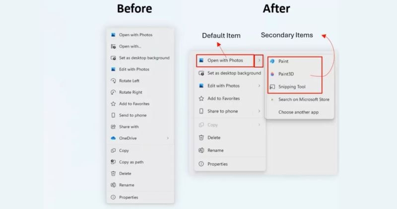 Microsoft признала, что контекстное меню Windows 11 перегружено — это исправят в приложениях WinUI