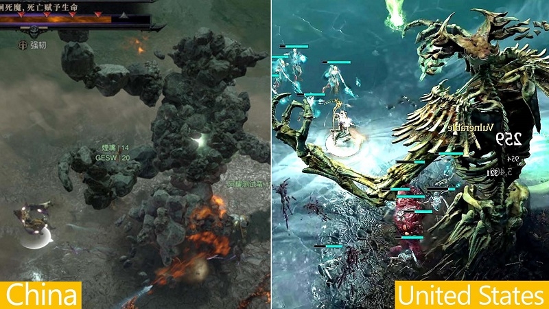 Журналисты показали, как выглядит версия Diablo IV для Китая — никакой крови, черепов и скелетов